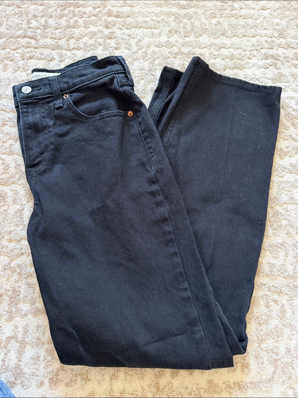 Abercrombie & Fitch Black High Rise 90’s Relaxed